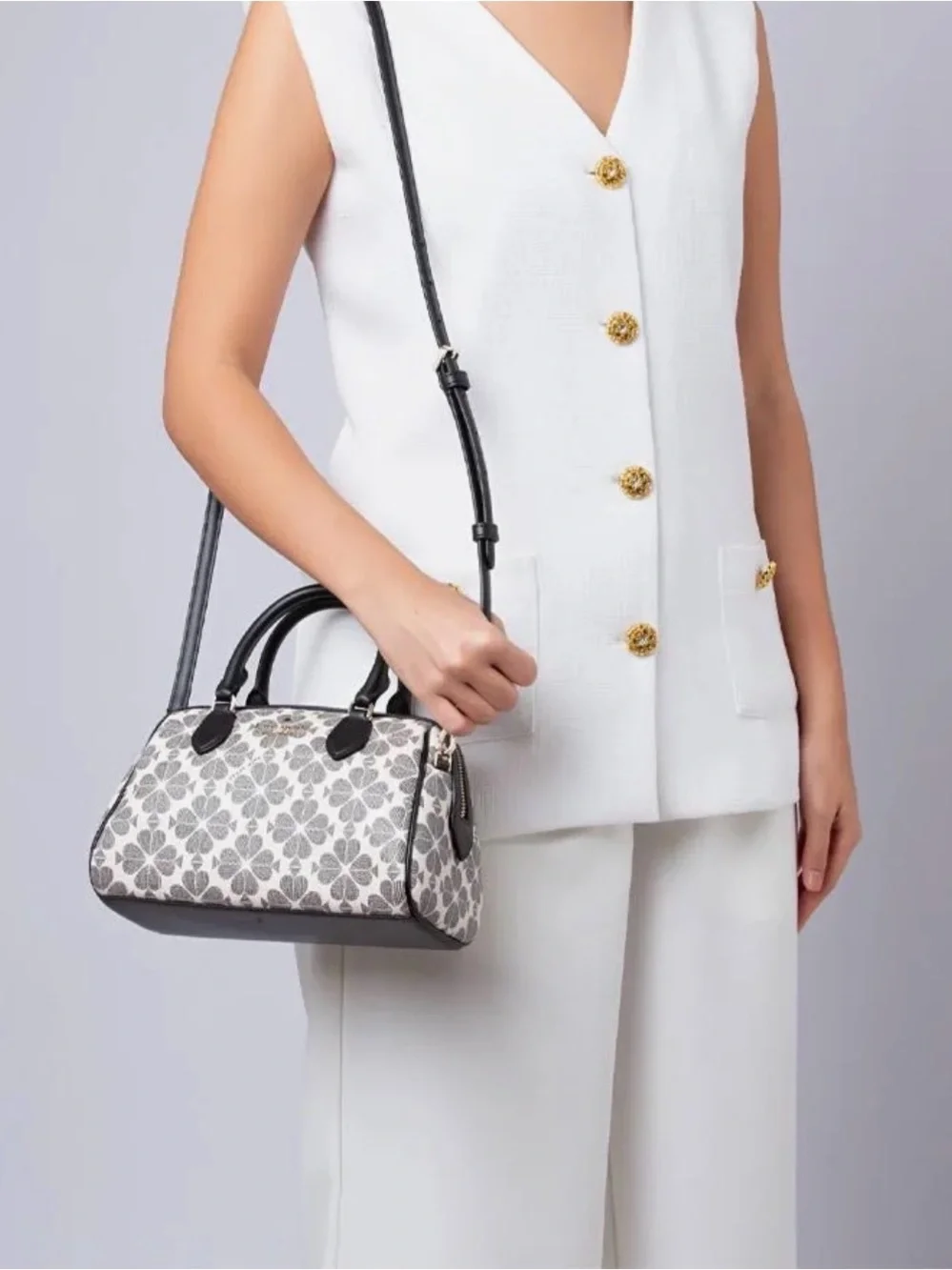 KATE SPADE FLOWER DOLLY DUFFLE CROSSBODY